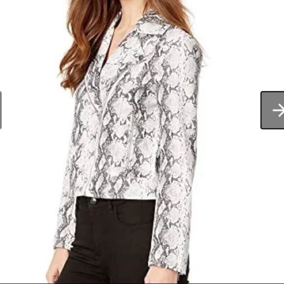 Cupcakes and CashmereBeatrix Snake Moto Jacket NWT - Picture 4 of 8